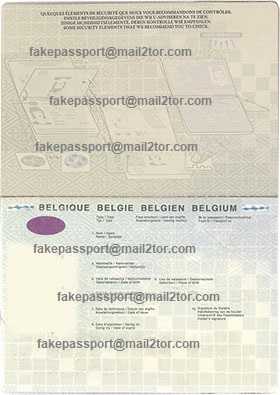 Buy Fake False Falsified Counterfeit Passports of Belgium