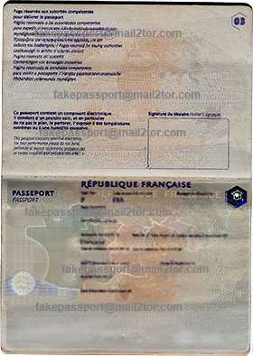 Buy Fake False Falsified Counterfeit Passports of France